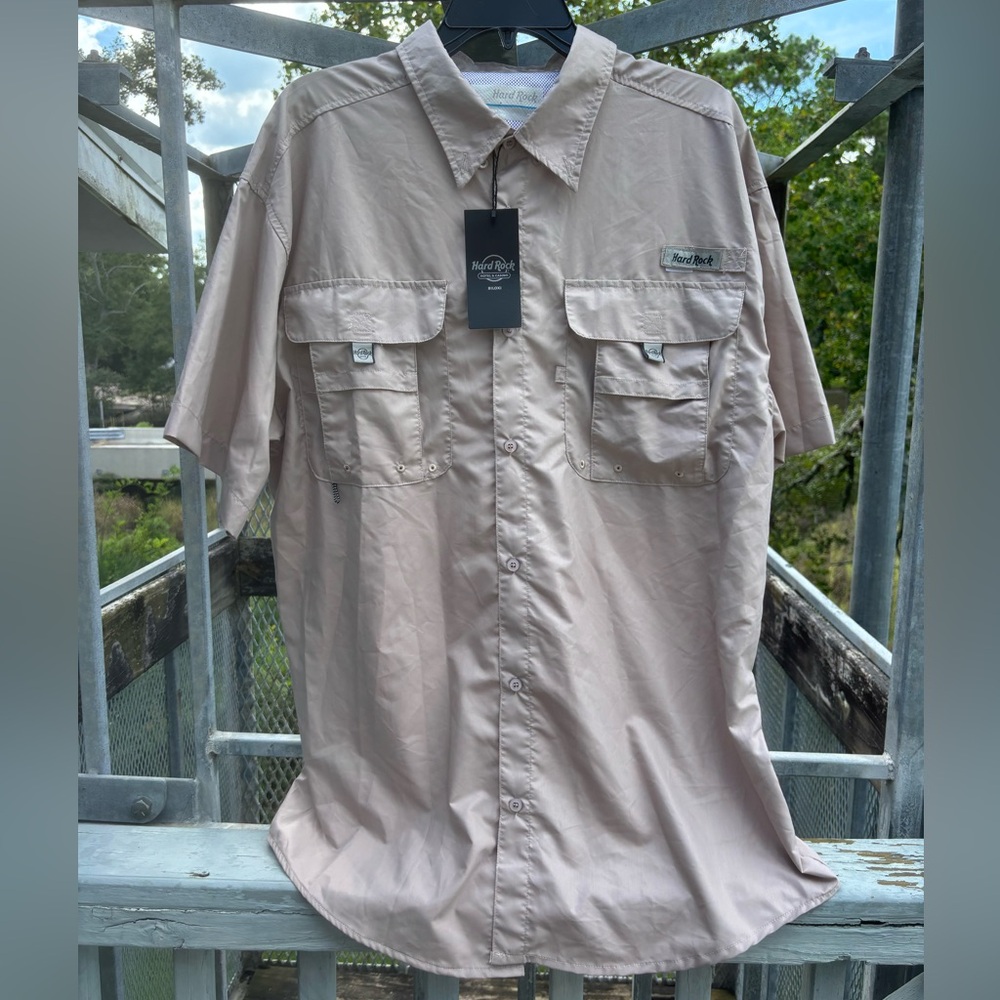 Hard Rock Casino Biloxi Fishing Shirt Men’s Size 2X New With Tags